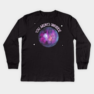 You Are My Universe (ARMY) Kids Long Sleeve T-Shirt